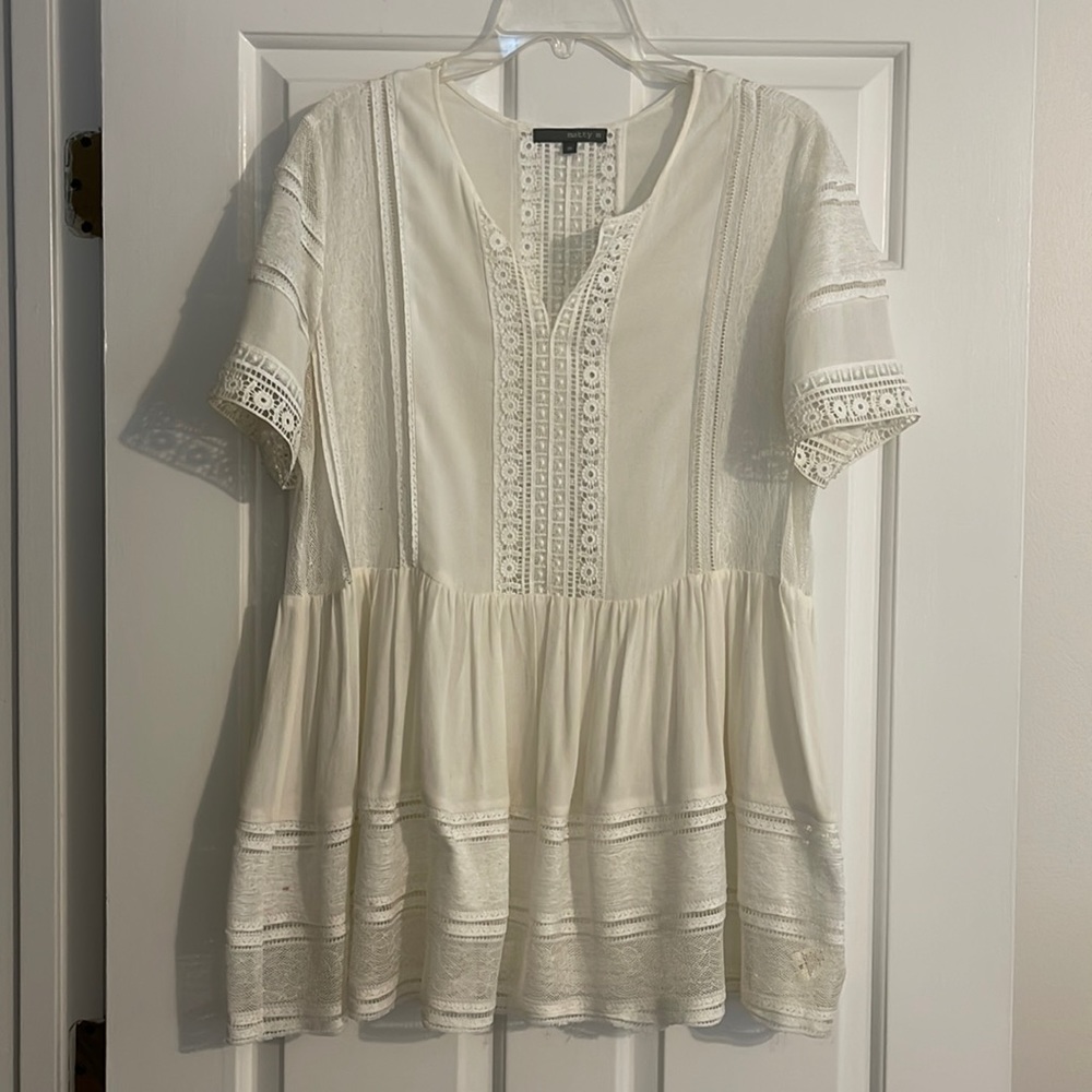 white lace top